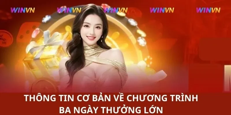 Thông tin cơ bản về khuyến mãi Ba ngày thưởng lớn